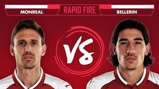 WHOS YOUR FAVOURITE WWE WRESTLER  Rapid Fire with Bellerin amp Monreal [upl. by Egroej]