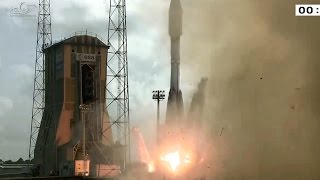 Arianespace Soyuz launching 4 O3b satellites [upl. by Llertnac]