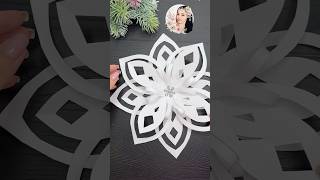 WoW ❄️ Easy Paper Christmas Decorations 2024 Snowflake [upl. by Doehne396]