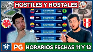 🔴FECHAS 11 y 12 UNITED 2026 HORARIOS🔥ESTADIOS FÁCILES y DIFÍCILES RUMBO al MUNDIAL 2026🔥AB 4X36 [upl. by Odab]