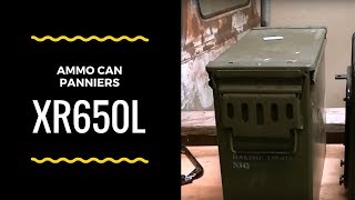 20mm ammo can panniers on my XR650L [upl. by Lilak]