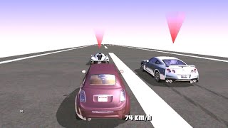 Mini Car Vs Nissan GTR Vs Koenigsegg Jesko Drag Race [upl. by Arabrab]