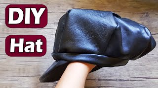 How to Make Hat  Make Leather Hat  DIY [upl. by Shara987]