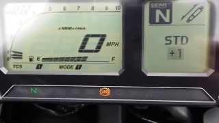 Yamaha Super Tenere 2014 new Dash in action [upl. by Murvyn332]