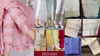 new trading pant design sleeves design cutting and stitching pant design whith lace 2024 [upl. by Annert]