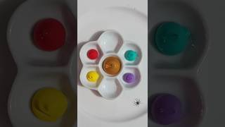 Colour mixing ♥️💛💚💜 making metallic colour👌 youtubeshorts colourmixing colourmixingtutorials [upl. by Asfah]