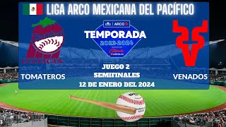 🇲🇽LIGAARCO⚾️Dónde Ver EN VIVO El Juego 2 de la Semifinal entre Tomateros vs Venados 2024 [upl. by Hawkins]