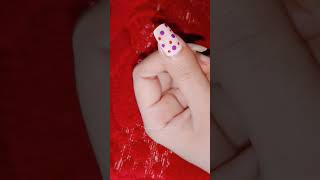 Dotting nail art design polish naildesigns nailart shotrs youtubeshorts [upl. by Nonarb]