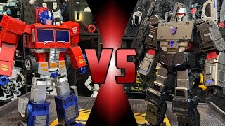 Megatron Robosen VS Optimus Prime  ROBOT DEATH BATTLE [upl. by Hafinah669]