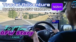 Travel Adventure 562kmQueanbeyan NSW Canberra to Traralgon Victoria  First timer OFW Story [upl. by Norm]