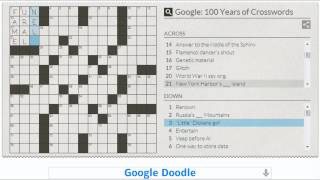 Crossword inventor Google Doodle [upl. by Eruot]