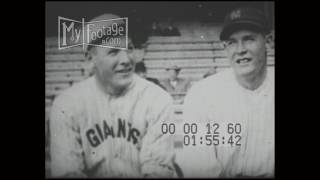 1923 Emil and Bob Meusel New York Giants Yankees Baseball Brothers [upl. by Hayouqes756]