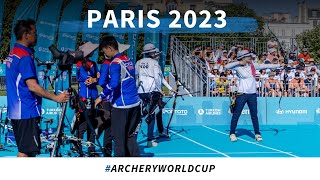 Korea v Chinese Taipei – recurve women team gold  Paris 2023 World Cup S4 [upl. by Luciano369]