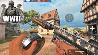 WORLD WAR HEROES WW2 FPS  ANDROID GAMEPLAY [upl. by Ikcaj]