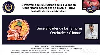 Tema 1  Generalidades de Tumores cerebrales Gliomas [upl. by Arrahs266]