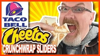 Taco Bell ♥ CHEETOS ♥ Crunchwrap Sliders Review [upl. by Raeann]