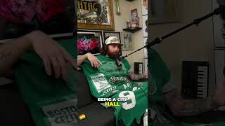 THE CAUSEWAY CAVE Causeway Caveman Joining Banner 18 Green Celebration thecausewaycave celtics [upl. by Liamaj]