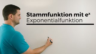 Stammfunktion mit ex Exponentialfunktion Stammfunktion bilden Analysis  Mathe by Daniel Jung [upl. by Forsyth]