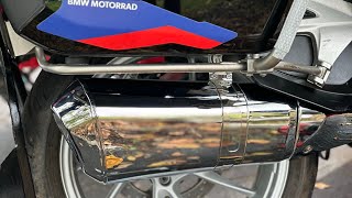 R1200RT and R1250RT Muffler Exhaust Replacement Install BMW motorcycle [upl. by Crabb]