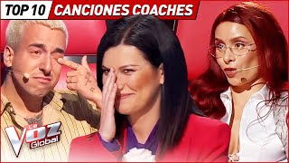 Famosos REACCIONAN a sus propias CANCIONES en La Voz [upl. by Pierre]