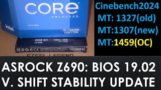 ASRock Z690 Steel Legend BIOS 1902 Default vs Performance vs Overclocking with 13600K [upl. by Wachtel]