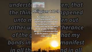 Daily Bible Verse Philippians 11213 wordsofjesuseachday bibleverse wordfortoday faithjourney [upl. by Nillor]