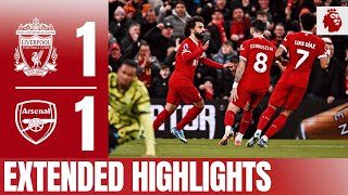 Salah amp Gabriel in actionpacked Premier League tie  Liverpool 11 Arsenal  Extended Highlights [upl. by Frieda621]