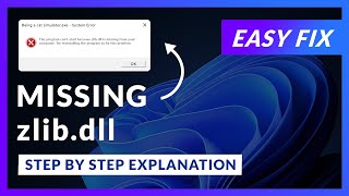 zlibdll Error Windows 11  2x FIX  2023 [upl. by Niroht]