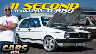 11 Second  Street Legal VW Golf Mk1 18 20V Turbo [upl. by Ytoc]