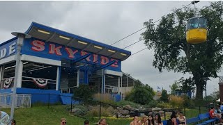 Riding The SkyRide At The Minnesota State Fair Enclosed Cable Car Chairlift Accross The Fairgrounds [upl. by Bledsoe]