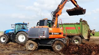 Vaste mest amp compost uit rijden met Bergmann Loonb Stoppels BV Oosteinde [upl. by Rahsab]