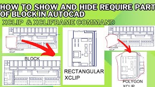 How to show or hide part of block autocad [upl. by Yemorej]