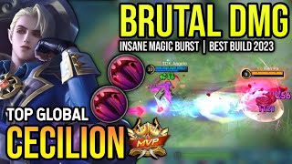 CECILION BEST BUILD 2023  TOP GLOBAL CECILION GAMEPLAY  MOBILE LEGENDS✓ [upl. by Ecnerwal192]