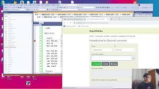 Tracing the Result of the Nth Factorial Assembly Language Code in VisualStudio2019 [upl. by Aylward]