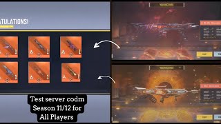How to download TEST SERVER and get FREE MYTHIC WEAPONSFREECP inCOD MOBILE GlobalSeason 1112 2024 [upl. by Aschim556]