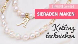 Hoe maak je een sieraden ketting  DIY Basistechnieken SIERADEN MAKEN ★ Dreambeads Online [upl. by Milks]