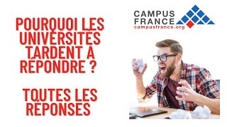 Campus France  Réponses tardives des universités  Bon signe ou pas [upl. by Joli]