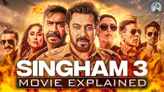 Singham Again Explained in Hindi 2024  Singham Again Movie Ending Explained  Singham 3 [upl. by Idrahs]