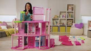 Barbie® Dreamhouse® Step by Step Assembly Video  2023 with 3Story Spiral Slide  AD [upl. by Uchida]