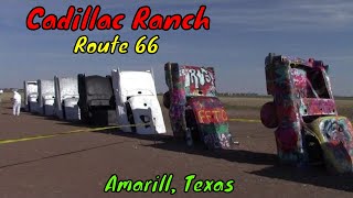 Cadillac Ranch On Route 66 In Amarillo Texas [upl. by Nemhauser]