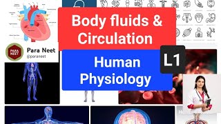 Body Fluids and circulation Lecture 1 [upl. by Meletius]