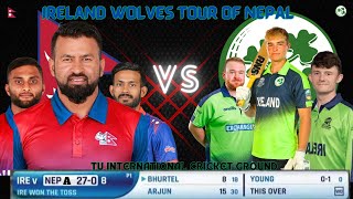 IRELAND WOLVES TOUR OF NEPAL 2024  NEPAL A VS IRELAND WOLVES LIVE SCORE AND COMMENTARY [upl. by Gitt801]