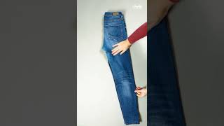 Je jeansbroek netjes opvouwen doe je zo shorts jeans lifehacks [upl. by Niki]