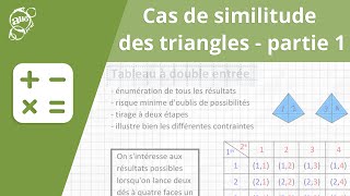 Allô prof  Cas de similitude des triangles  partie 1 [upl. by Yrogerg]