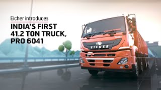 Eicher Introduces Indias First 412 Ton Truck Pro 6041 [upl. by Orson]