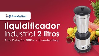 Review Completo Liquidificador Industrial 2 Litros de Alta Rotação  O Melhor do Mercado [upl. by Beeck]