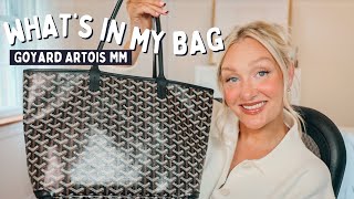 WHATS IN MY BAG  GOYARD ARTOIS MM  LauraLee [upl. by Angeli717]