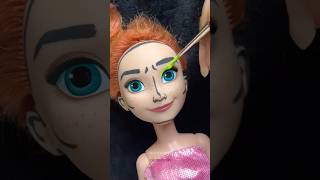 Following Barbie makeup Vlog on my Doll🩷💄 shorts barbie art makeup [upl. by Alverta]