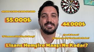 15 Temmuz 2024 Zamlı Lisans Mezunu Hemşire Maaşı Ne Kadar [upl. by Gus302]