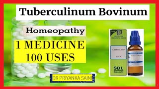 Tuberculinum Bovinum Homeopathic Medicine 1 medicine 100 uses TB ASTHMA drpriyankashomeopathy [upl. by Attenad897]